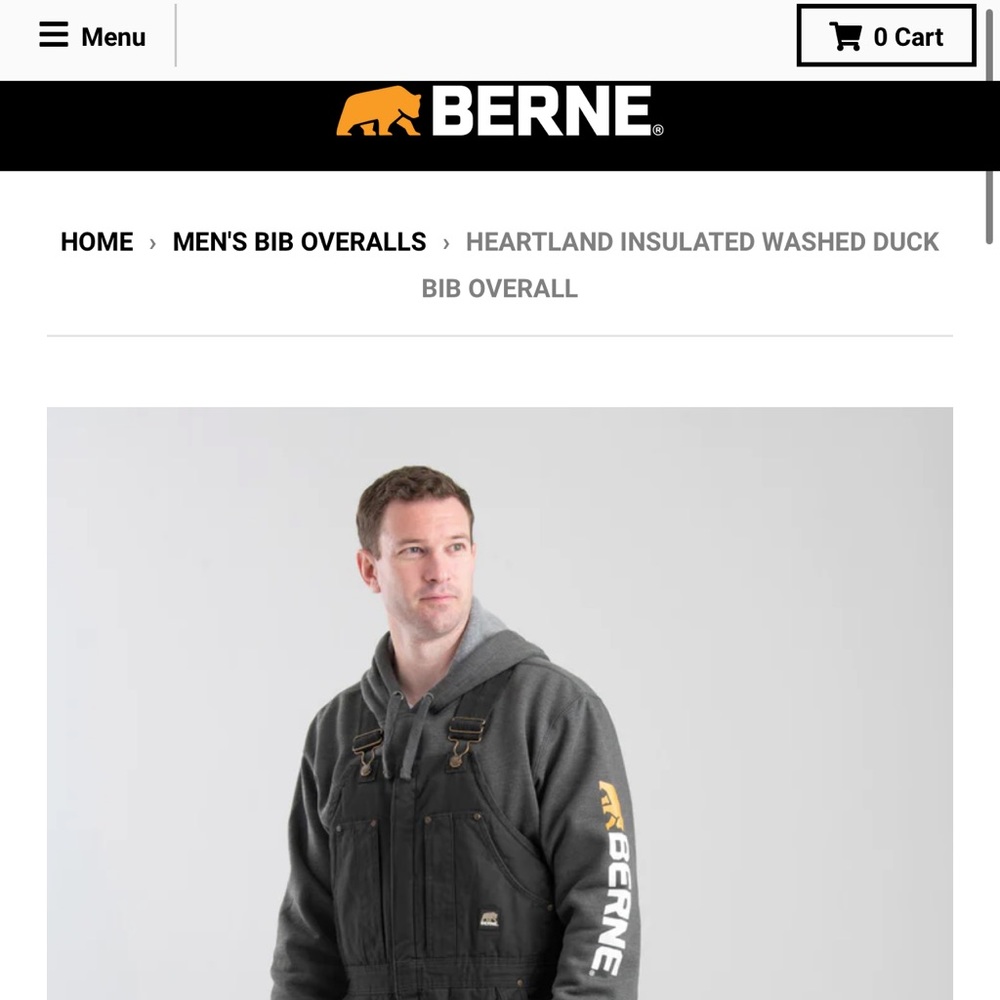 Berne Bib Overhaul Insulated
